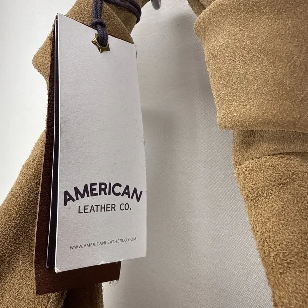 American Leather Co Marietta Knot Hobo Purse Shoulder Bag‎ Cognac Suede Boho